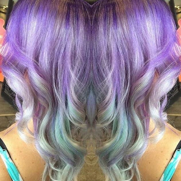 Purple, platinum and green