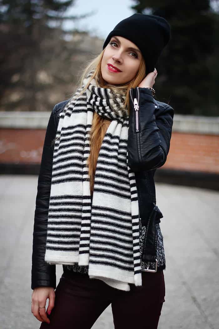 Striped scarf