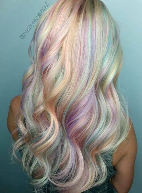 Subtle Pastel Rainbow Locks