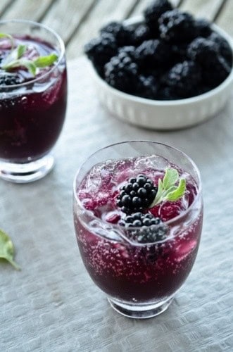 Blackberry soda