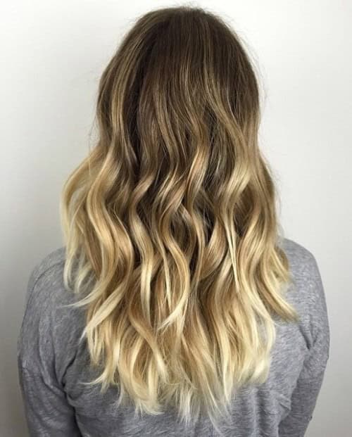 Golden Balayage Effect