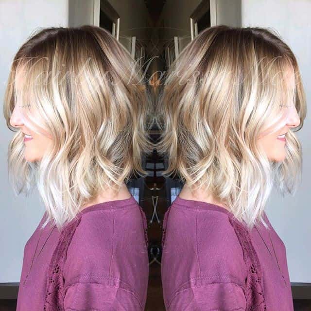 Three-tone mob with loose waves