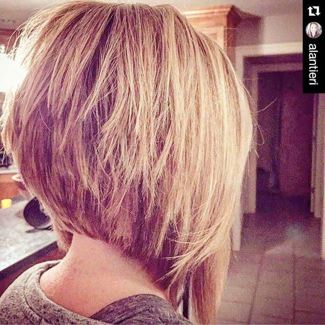 Choppy stacked bob