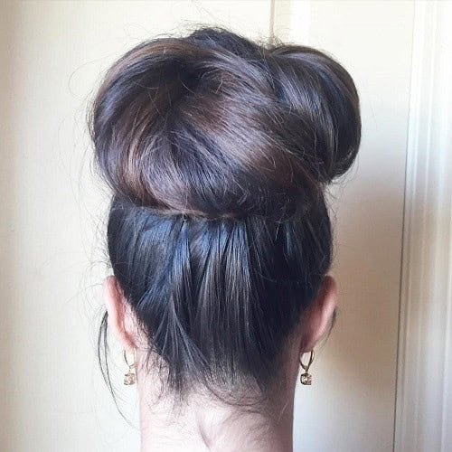 Chunky Blue Top Bun