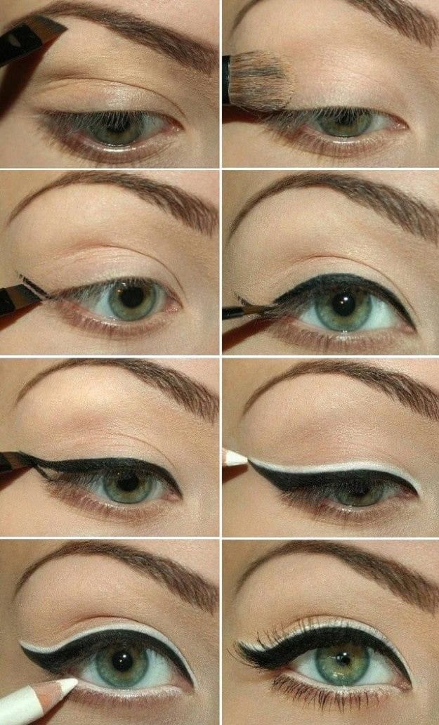 Step by step eyeshadow tutorials for green eyes