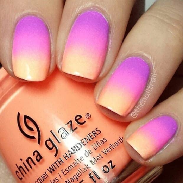 Ombre Summer Nail Design