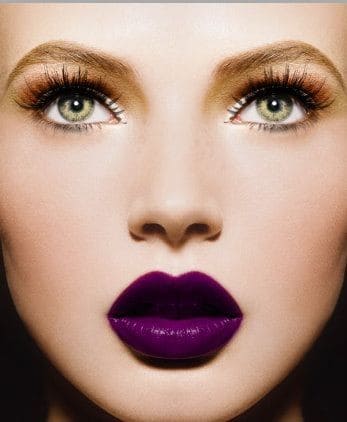 Violet lips