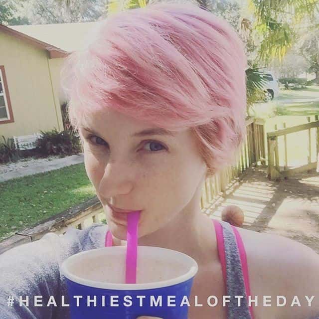 Longer pink pixie