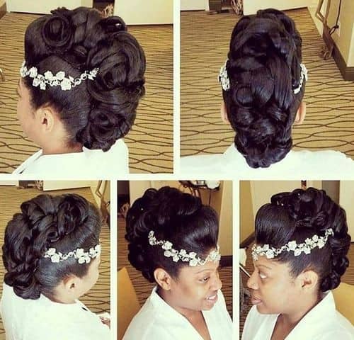 Gorgeous Pin-Curled Faux Hawk