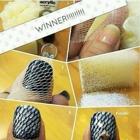 DIY Two-Tone Nail Design