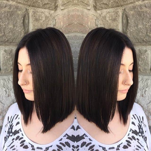 Brunette A-line lob