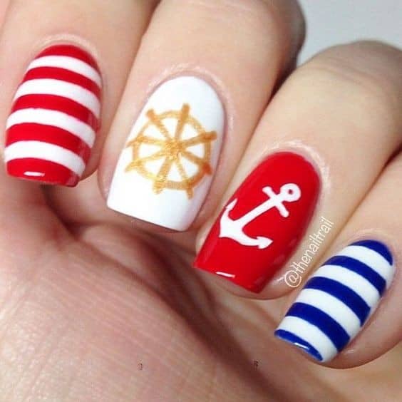 Lovely Red Nail Design