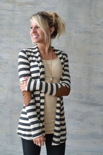 Striped cardigan