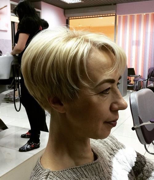 Blonde Curved Bob