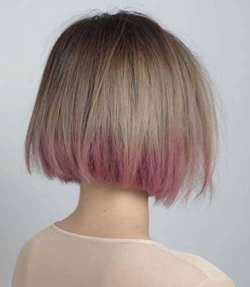 Ash Blonde and Pink Ombre Hair