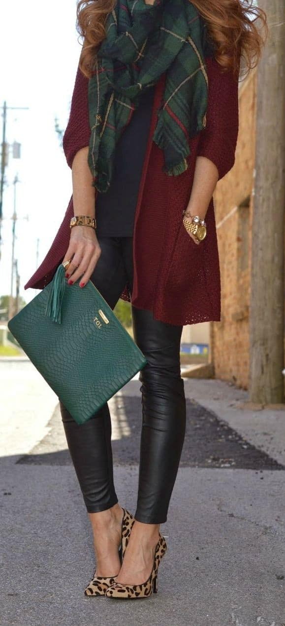 Teal clutch