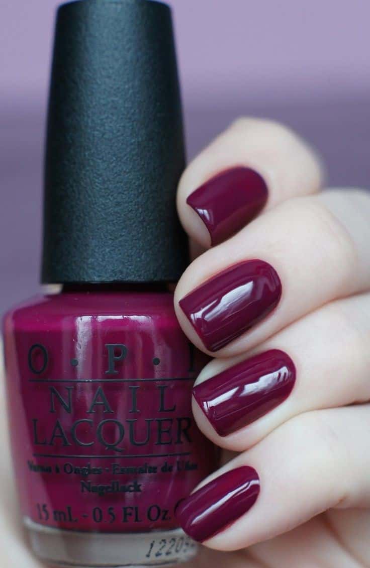 Plum polish