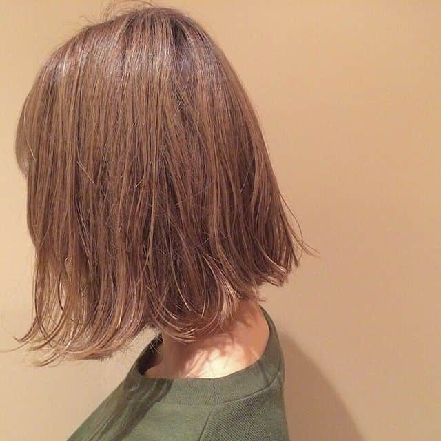 Light brown mob with no layers and bangs