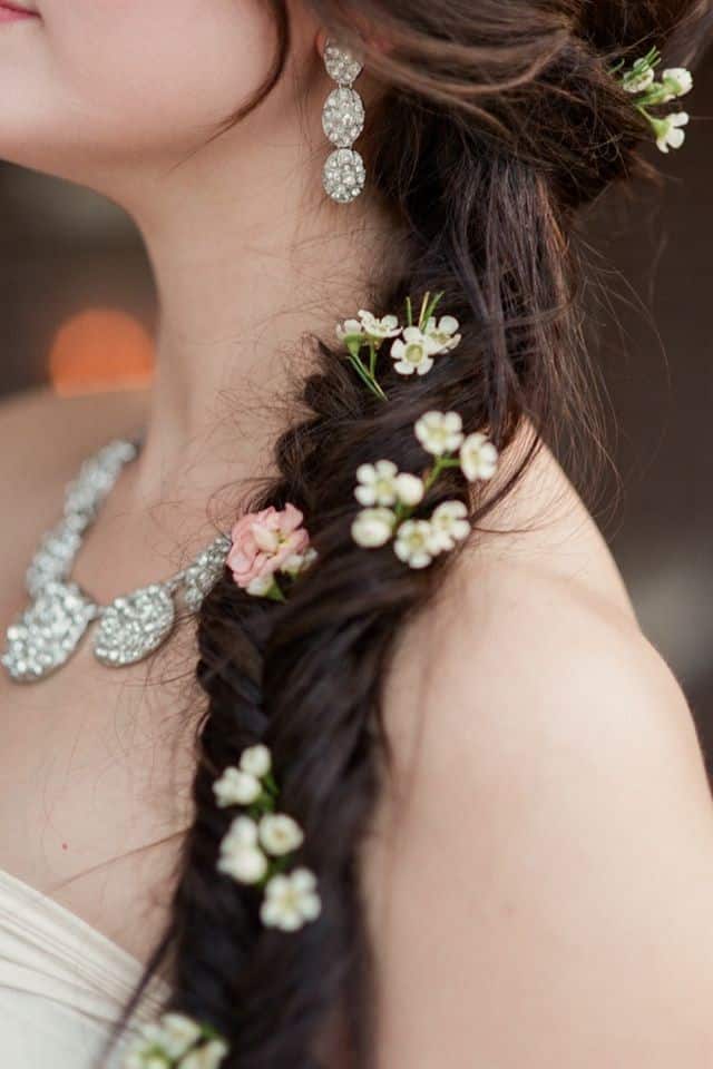 Fishtail and flowers