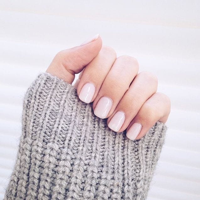 Light pink nails