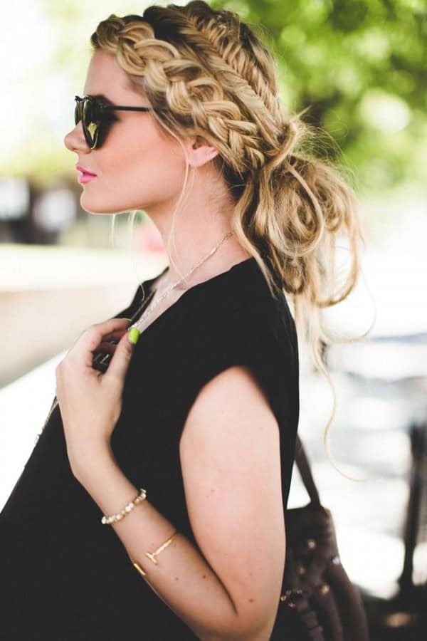 Chic Updo with Muti Braids