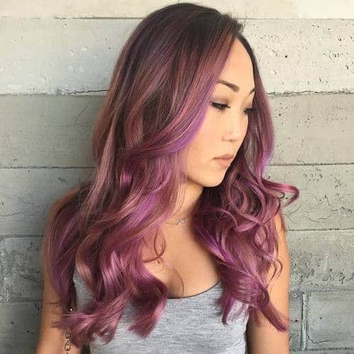 Subtle Pastel Purple Highlights