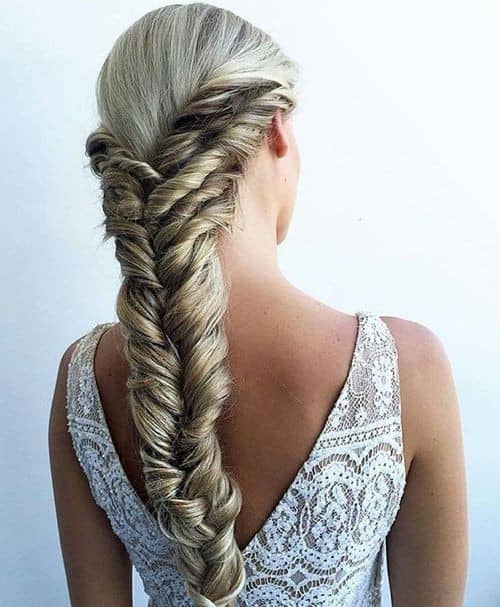 Dramatic Twisted French Braid