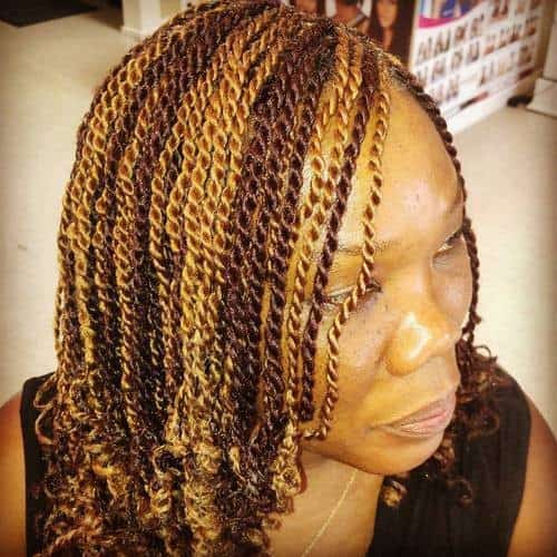 Dark Brown and Caramel Twists