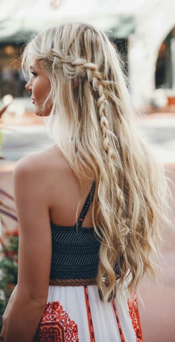 Pretty Beach Braid Hairstyle