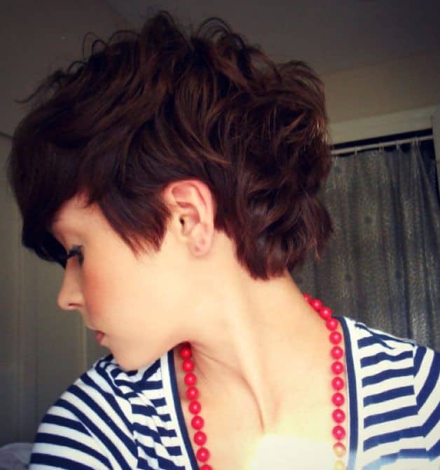 Long wavy Mohawk pixie