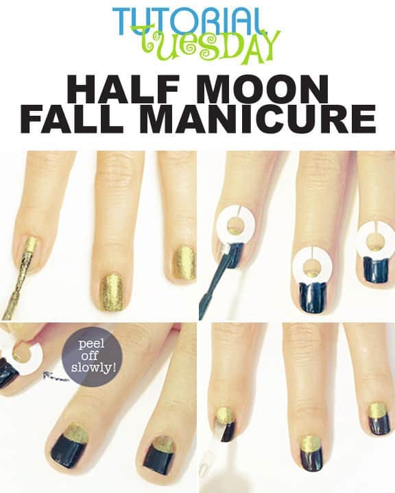 Chic Half-Moon Manicure Tutorial