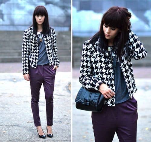 Houndstooth jacket