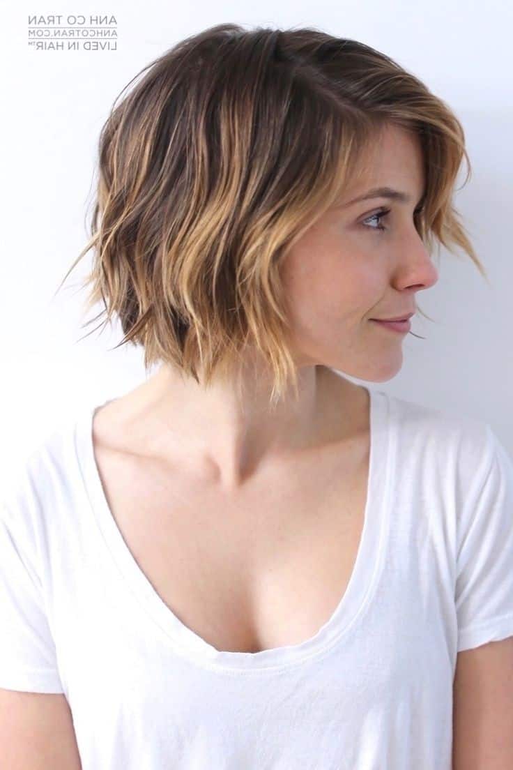 Copper Bob with Blonde Highlights