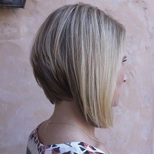 Silver Blonde Straight Bob