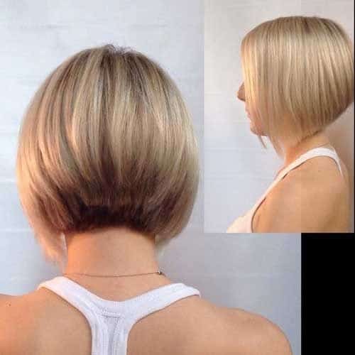 Straight graduated bob for thin hair