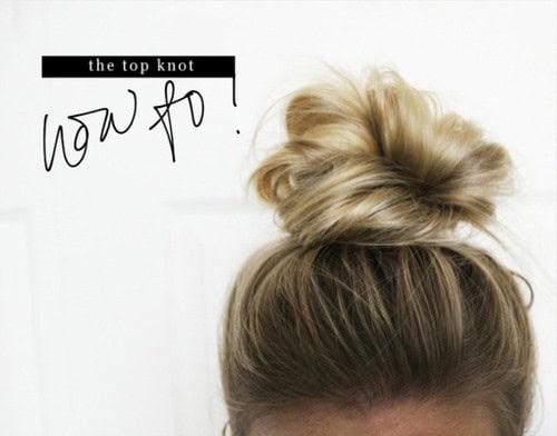 Swept Back Bun with Blonde Ends