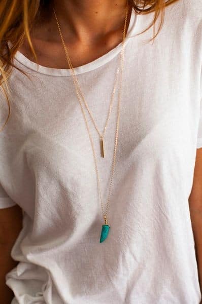 Layered necklaces