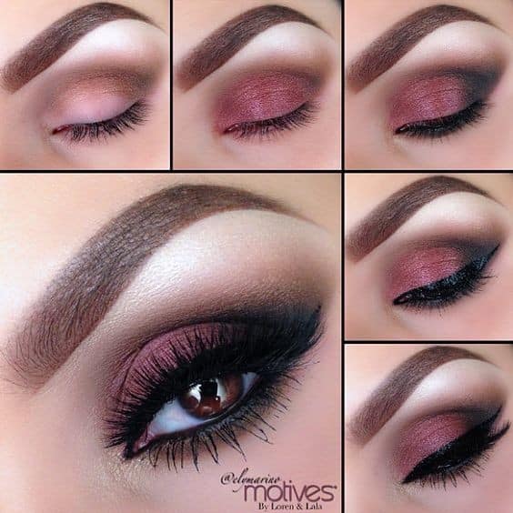 Step by step eyeshadow tutorials for green eyes