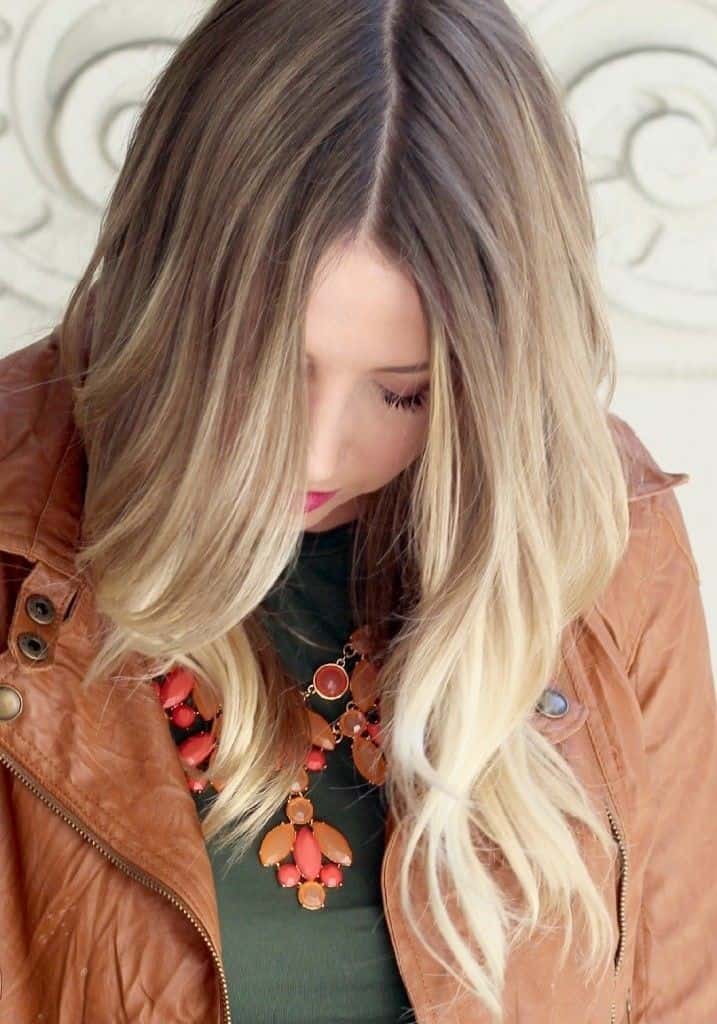 Beautiful Ombre Blonde Wavy Hair