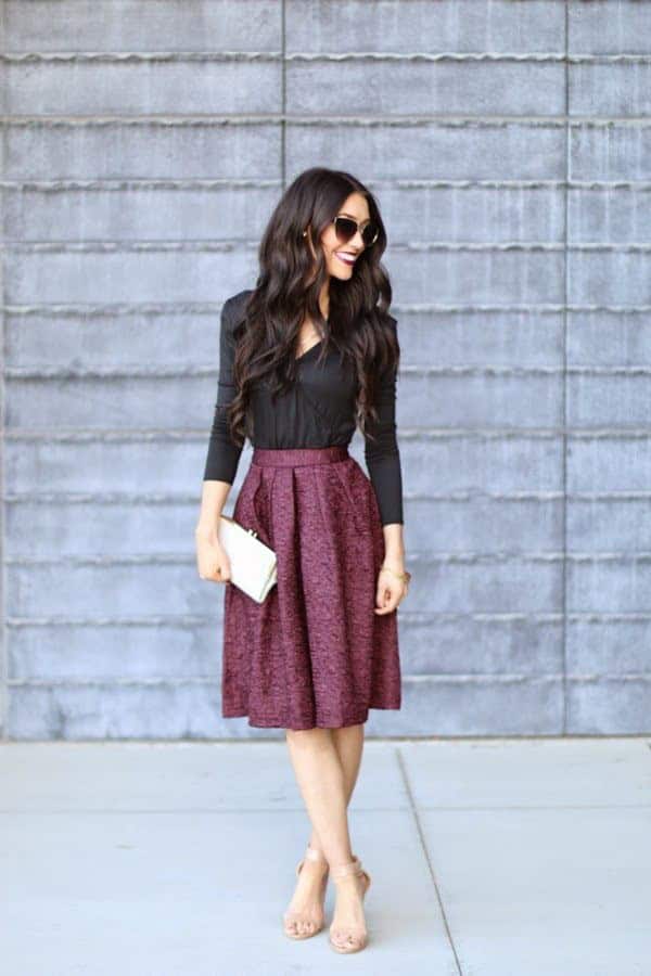 Fancy pleated skirt