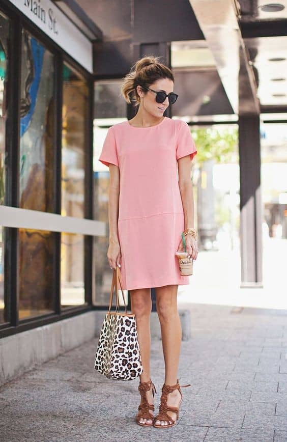 Casual-Chic Pink Dress Outfit