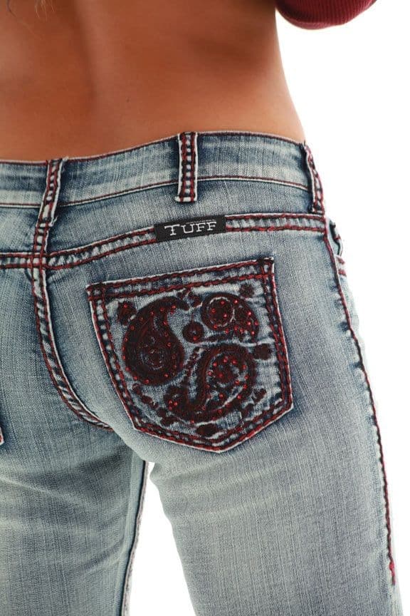 Paisley pocket jeans