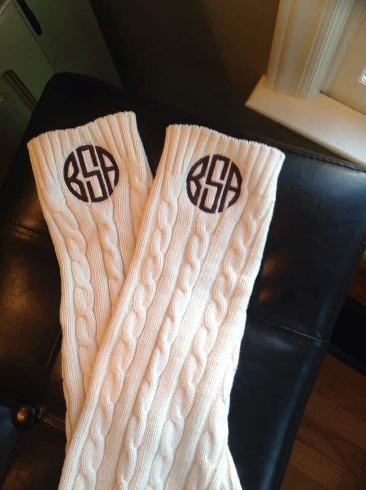 Monogram socks