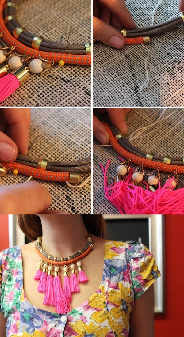 DIY NEON NECKLACE