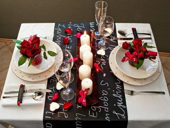 Create a romantic evening.