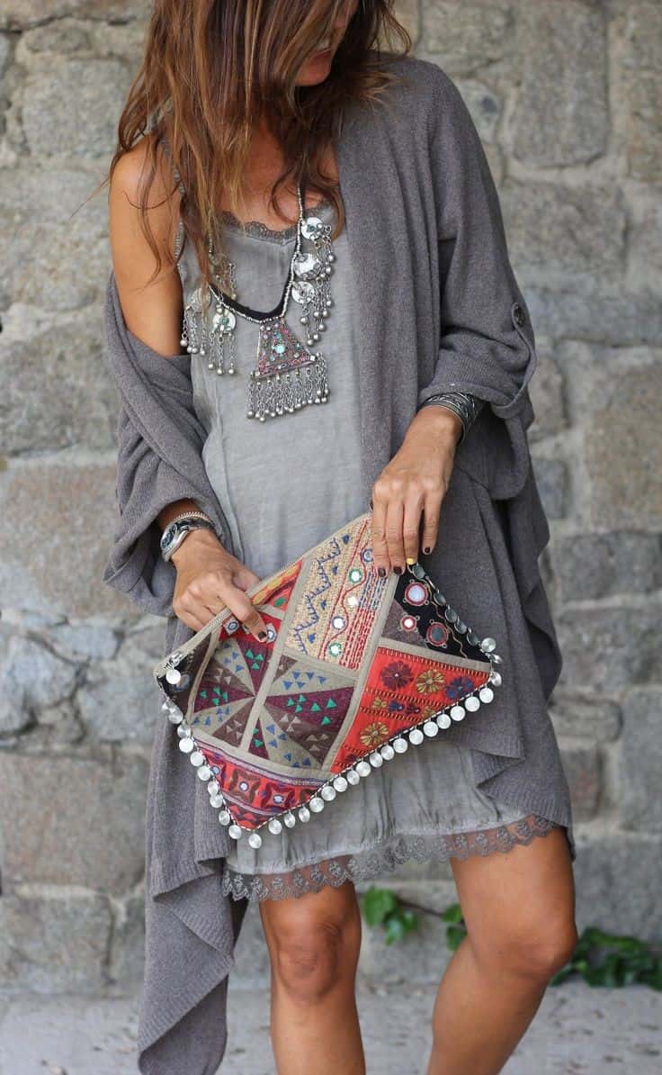 Grey Boho chic