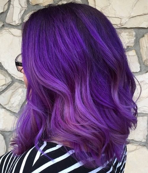 Dark to Light Lavender Ombre