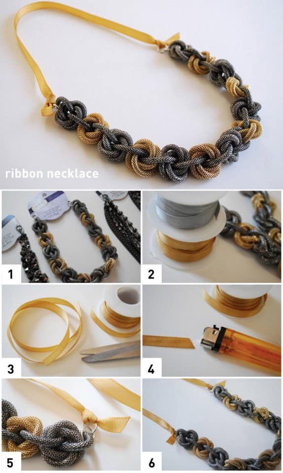 DIY Necklace: Use Grograin Ribbon For Necklace Backs