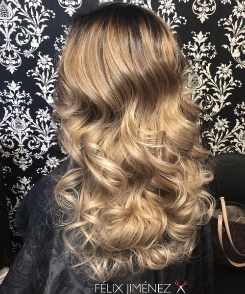 Dark to Light Blonde Romantic Ringlets