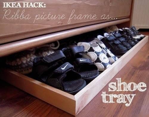 DIY Slide-Out Shoe Tray